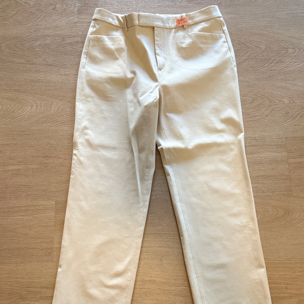 Banana Republic Cream Wide Leg Pants